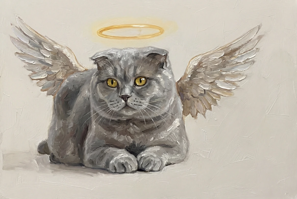 Oil Painting pet portrait example by Loyal Studio