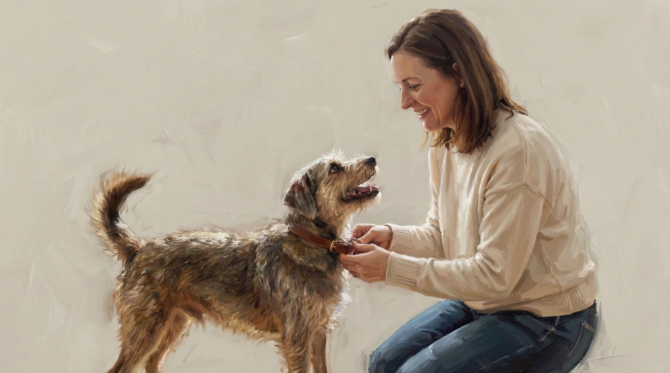 Oil Painting pet portrait example by Loyal Studio