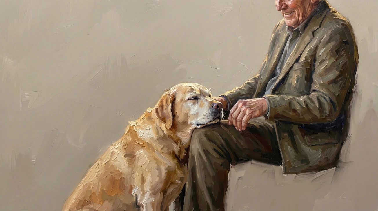 Oil Painting pet portrait example by Loyal Studio
